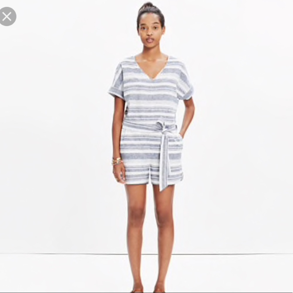 Striped Madewell Romper